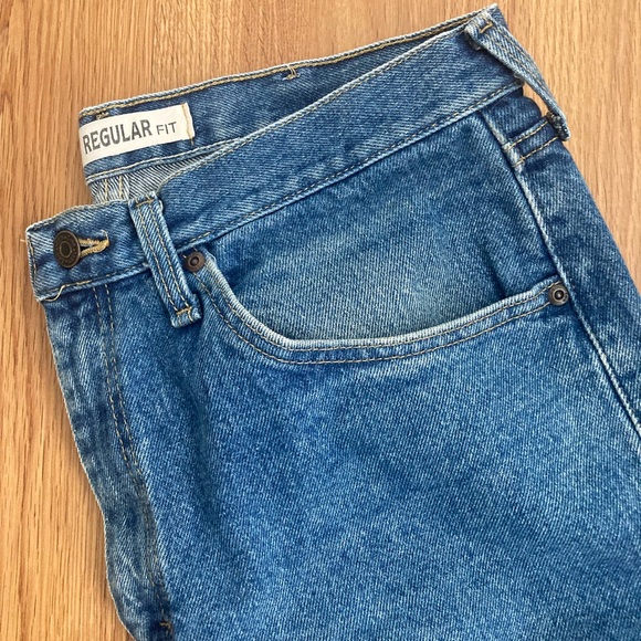 💕 Lee Men’s 100% Cotton Regular Fit Straight Leg Jeans Size 34x30 💕 - Picture 3 of 8